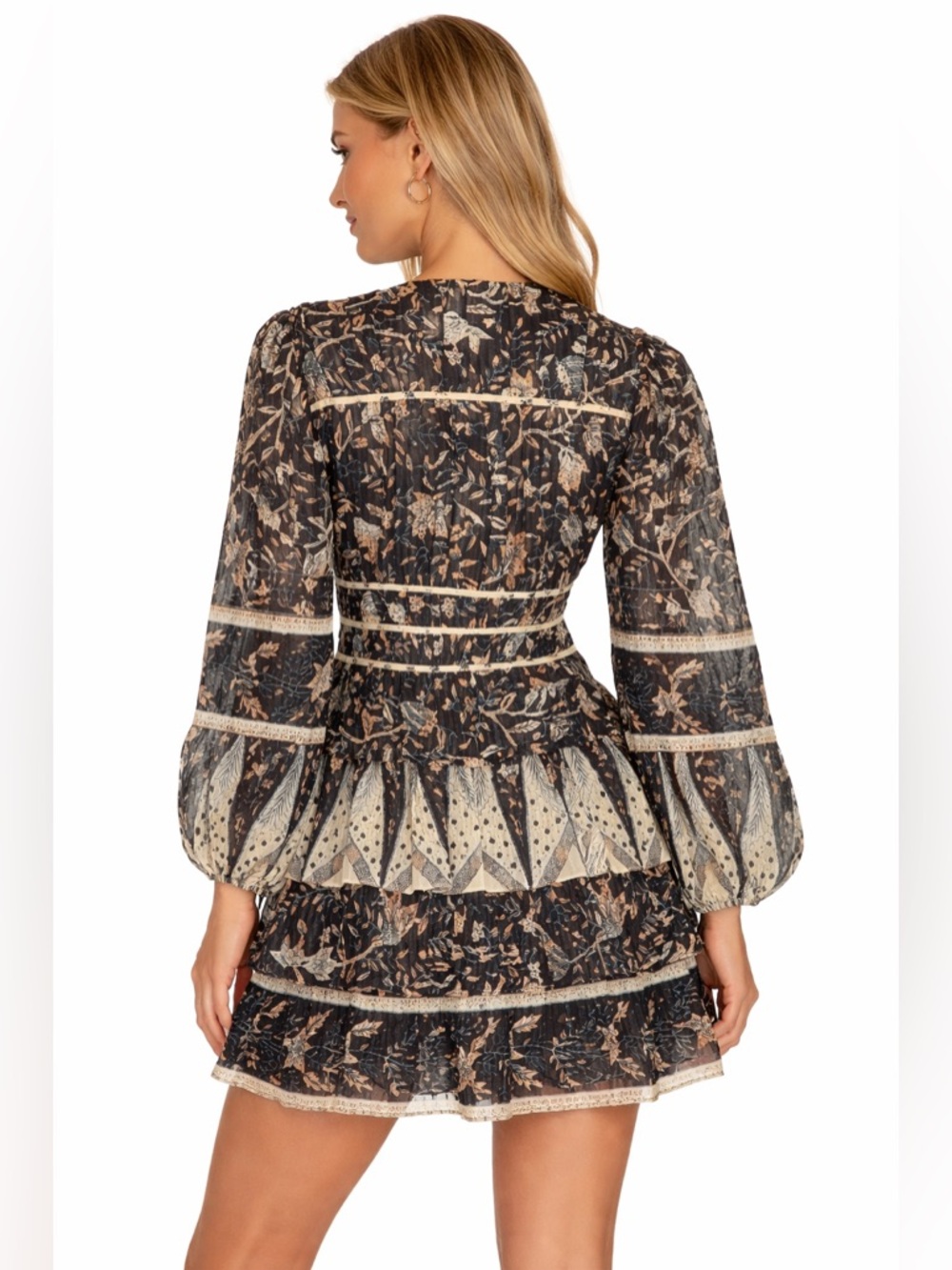 Ulla Johnson Nina Boho Floral Long Sleeve Dress ~ Sz 0 - Picture 5 of 11
